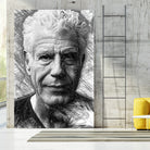 Anthony Bourdain by Rafael Salazar on GIANT ART - black mixed media