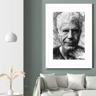 Anthony Bourdain by Rafael Salazar on GIANT ART - black mixed media