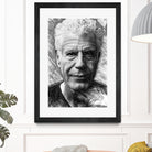 Anthony Bourdain by Rafael Salazar on GIANT ART - black mixed media