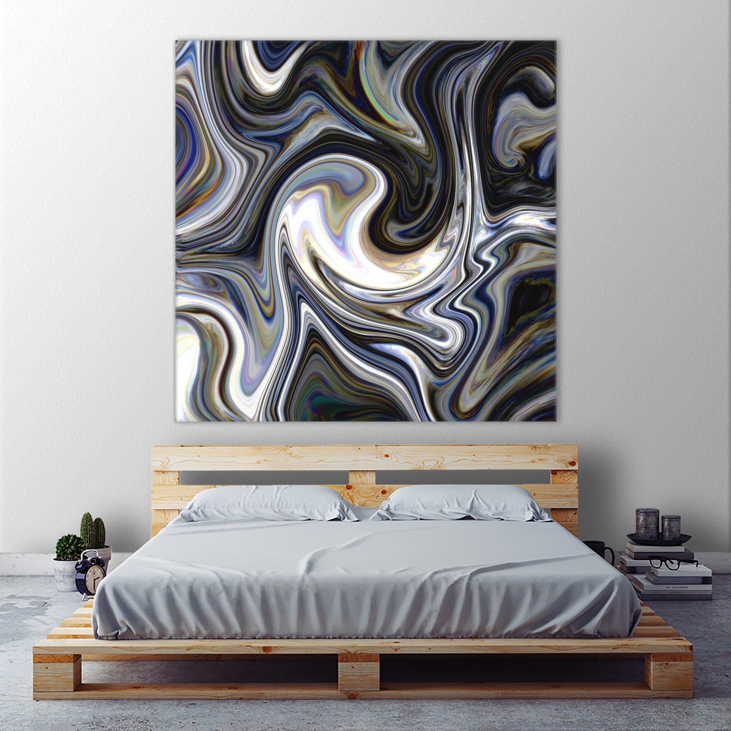 Marble in Grey and Black by Royal SunGate on GIANT ART - black digital painting