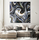 Marble in Grey and Black by Royal SunGate on GIANT ART - black digital painting