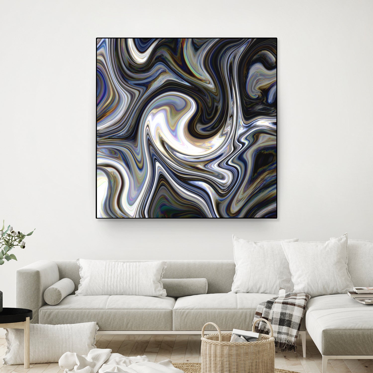 Marble in Grey and Black by Royal SunGate on GIANT ART - black digital painting