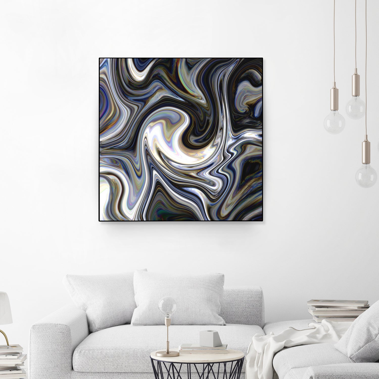 Marble in Grey and Black by Royal SunGate on GIANT ART - black digital painting