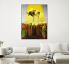 Abduction by José Luis Guerrero on GIANT ART - yellow digital painting