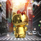 Gold Kitty in New York City by Vin Zzep on GIANT ART - white digital painting