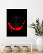 Why so serious? The Joker by gareth mcguckin on GIANT ART - white typography