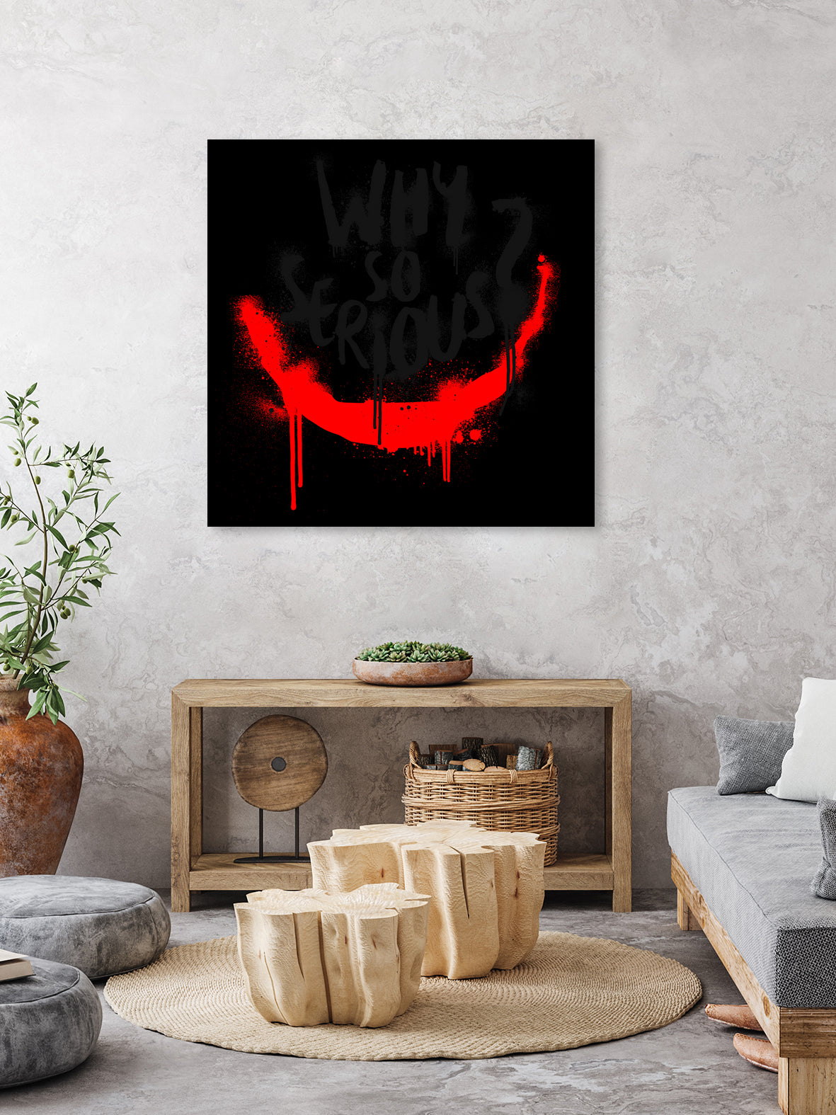 Why so serious? The Joker by gareth mcguckin on GIANT ART - white typography