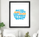 Pink Floyd - just two lost souls swimming in a fish bowl by gareth mcguckin on GIANT ART - white typography