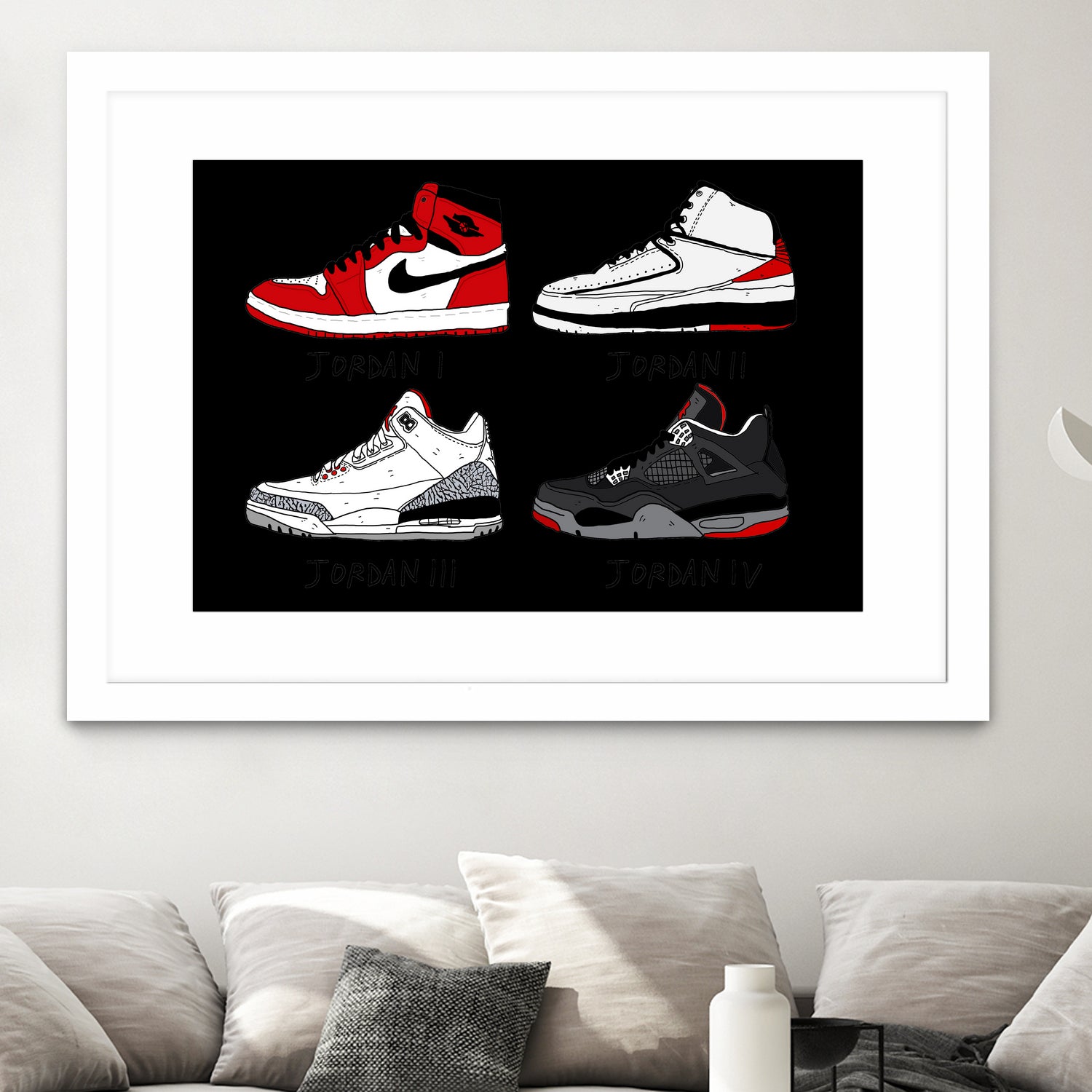 Jordans 84-89 by Nick Cocozza on GIANT ART - white photo illustration