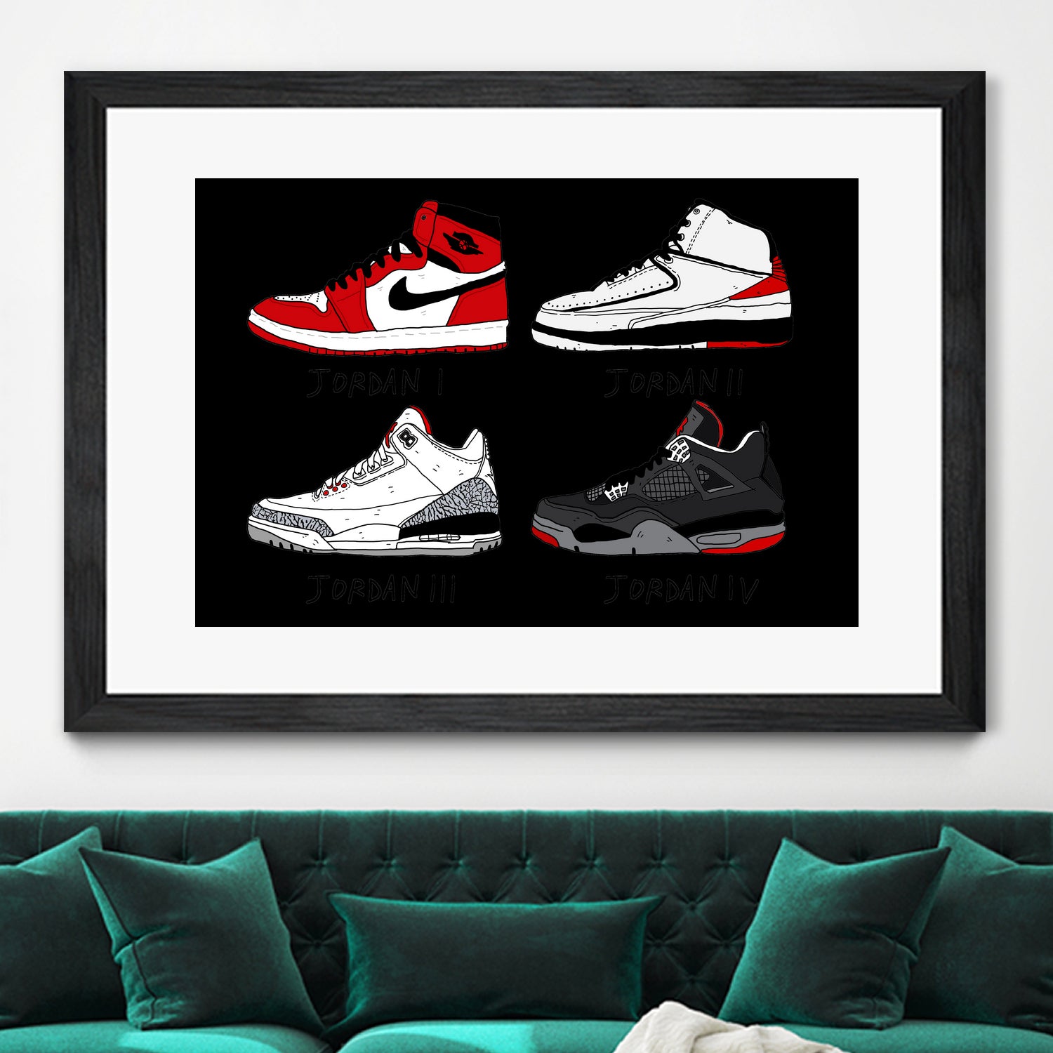 Jordans 84-89 by Nick Cocozza on GIANT ART - white photo illustration