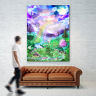 Last Unicorn by Todd Jumper on GIANT ART - fuchsia digital painting