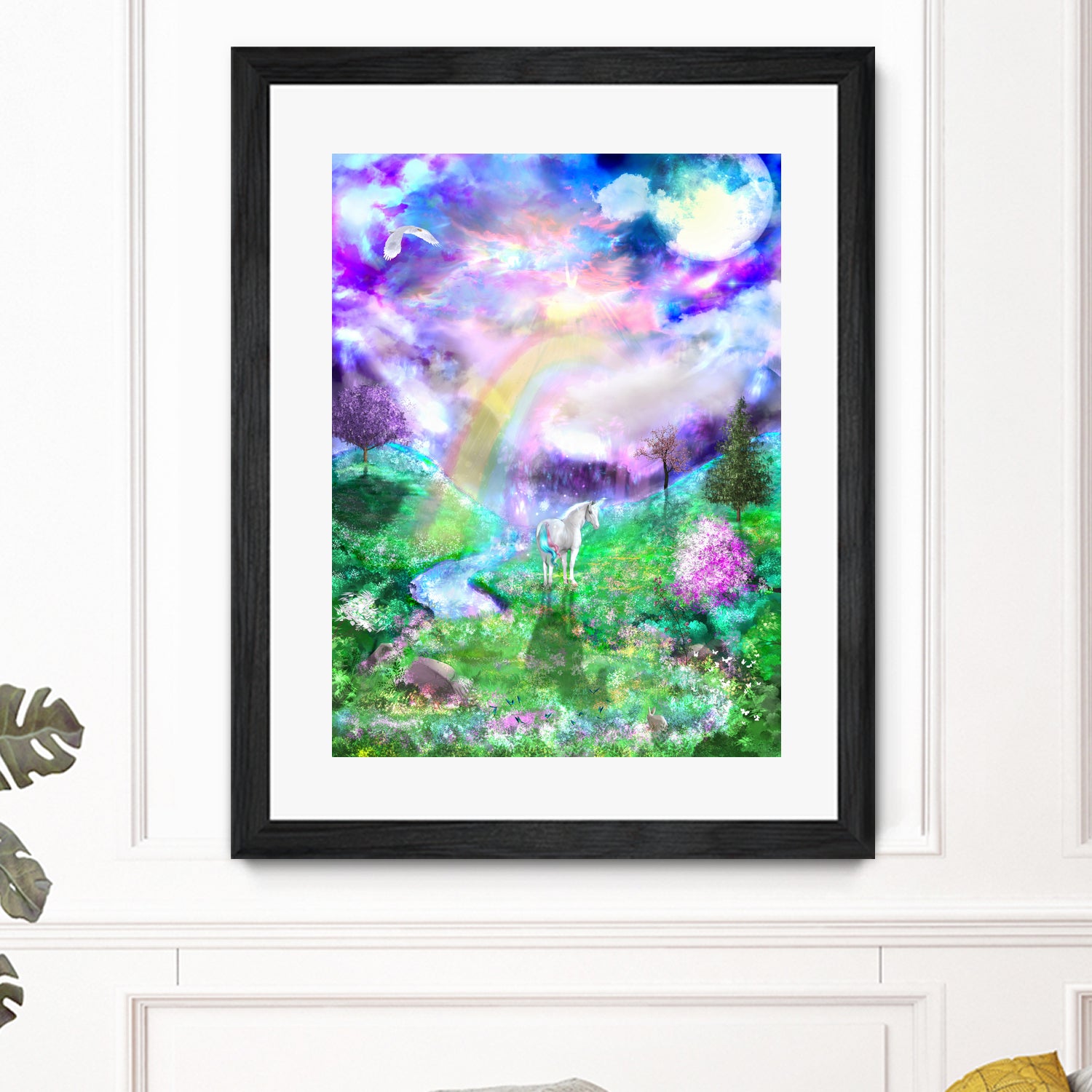 Last Unicorn by Todd Jumper on GIANT ART - fuchsia digital painting