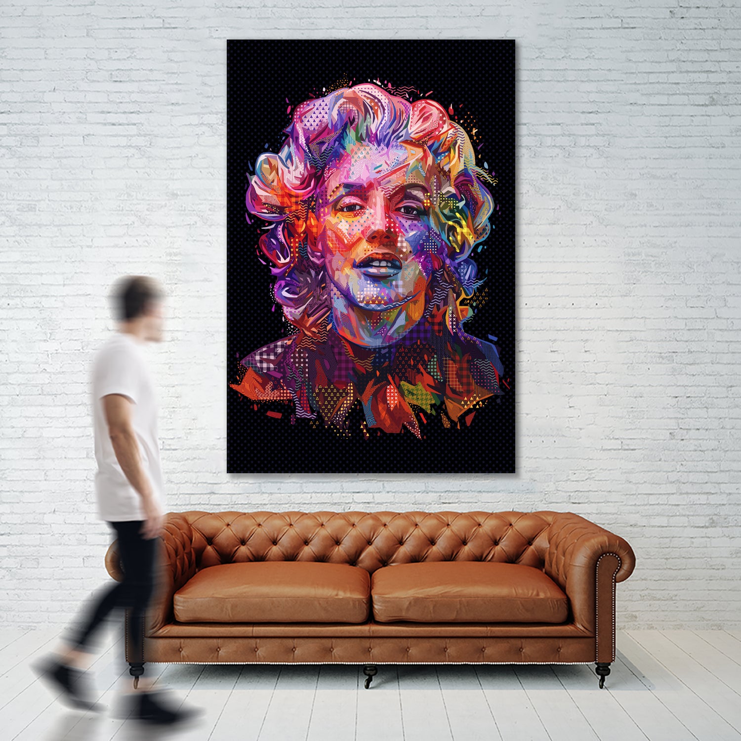 Marilyn 2018 by Alessandro Pautasso on GIANT ART - black digital painting