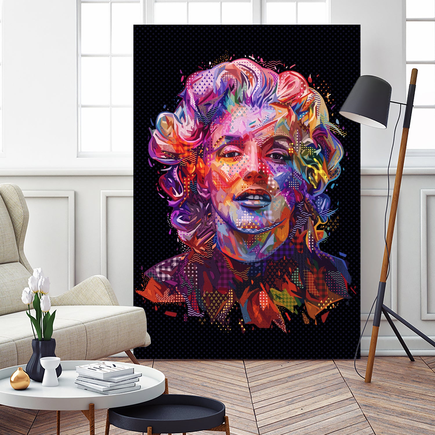 Marilyn 2018 by Alessandro Pautasso on GIANT ART - black digital painting