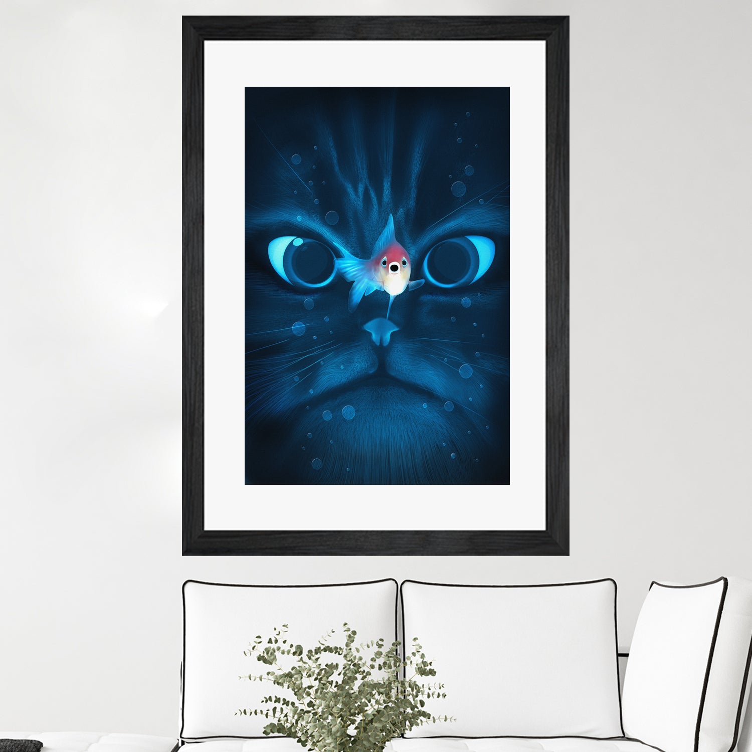 Catfish by Nicholas Ely on GIANT ART - blue digital painting