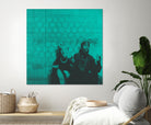 Marilyn y Tupac by Meredith Watson on GIANT ART - green photo manipulation