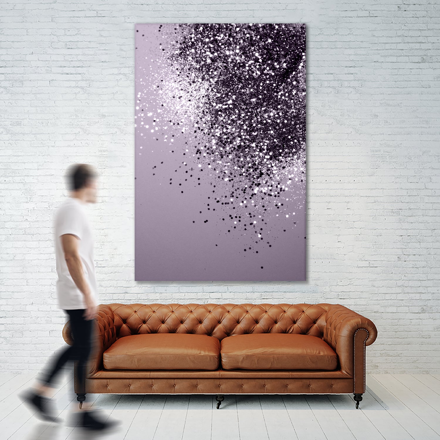 Sparkling Lavender Lady Glitter #1 by Anita & Bella Jantz on GIANT ART - fuchsia photo manipulation