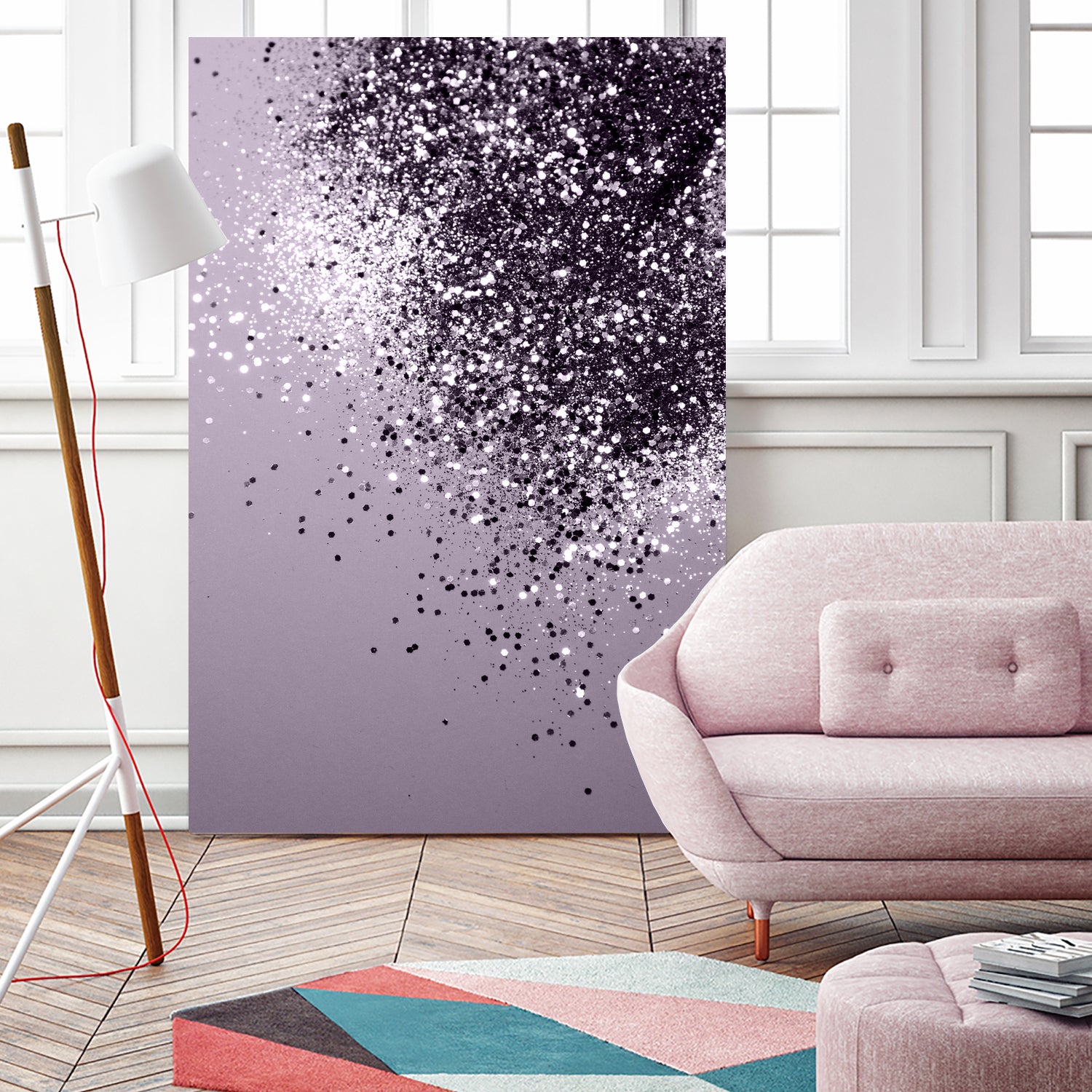 Sparkling Lavender Lady Glitter #1 by Anita & Bella Jantz on GIANT ART - fuchsia photo manipulation