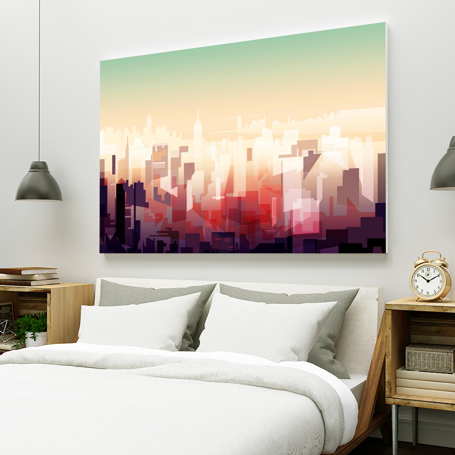 New-york Skyline by phil bocard on GIANT ART - yellow digital drawing