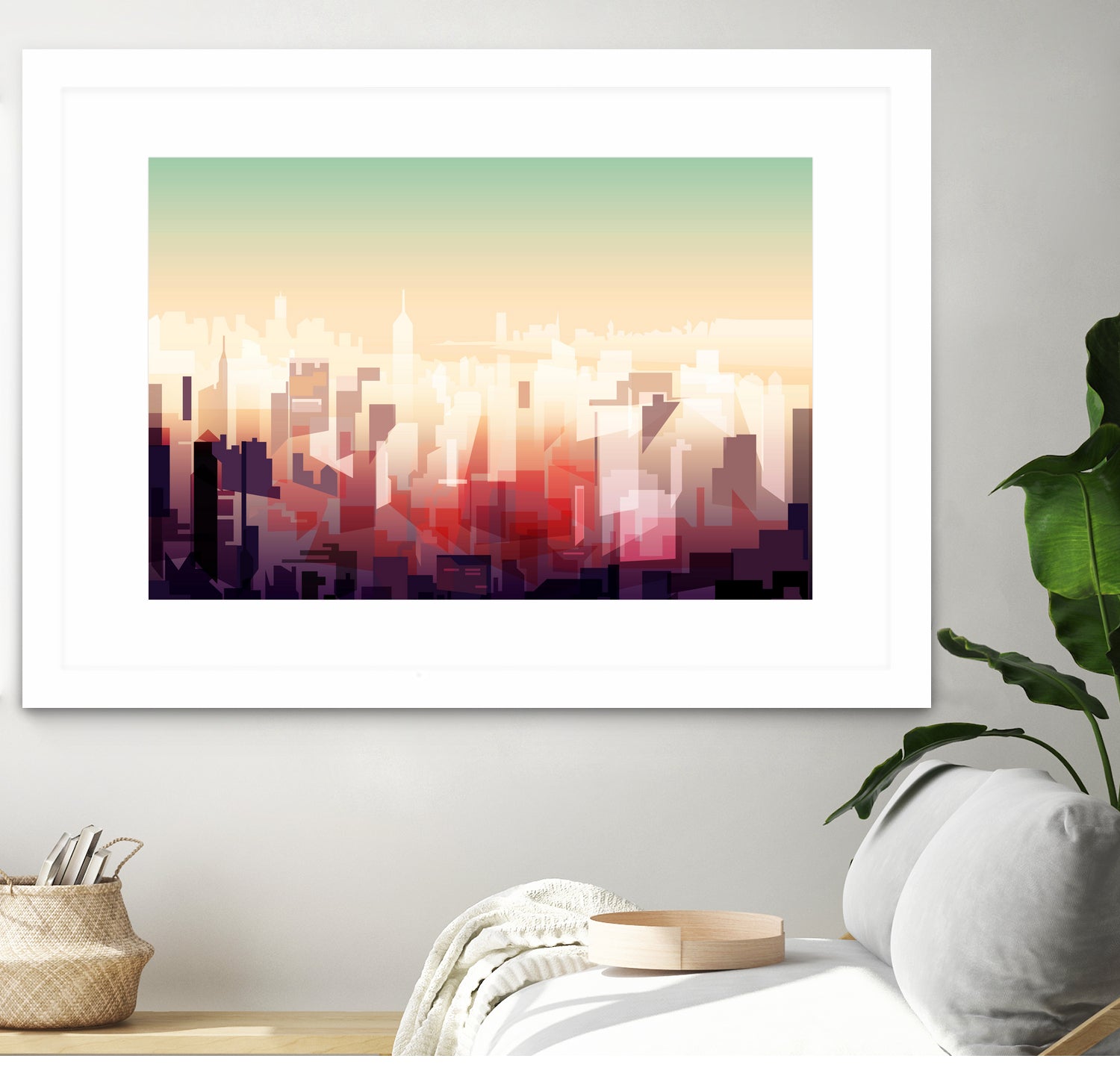 New-york Skyline by phil bocard on GIANT ART - yellow digital drawing