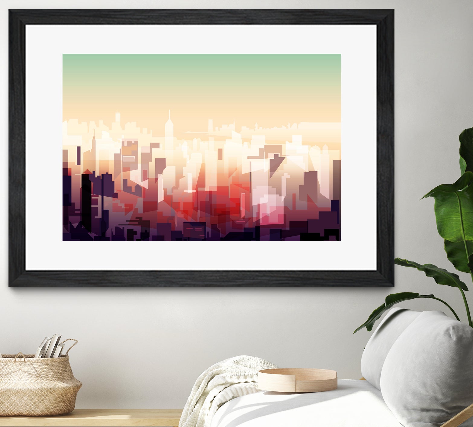 New-york Skyline by phil bocard on GIANT ART - yellow digital drawing