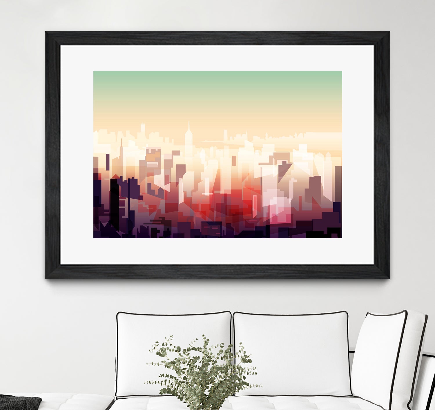 New-york Skyline by phil bocard on GIANT ART - yellow digital drawing