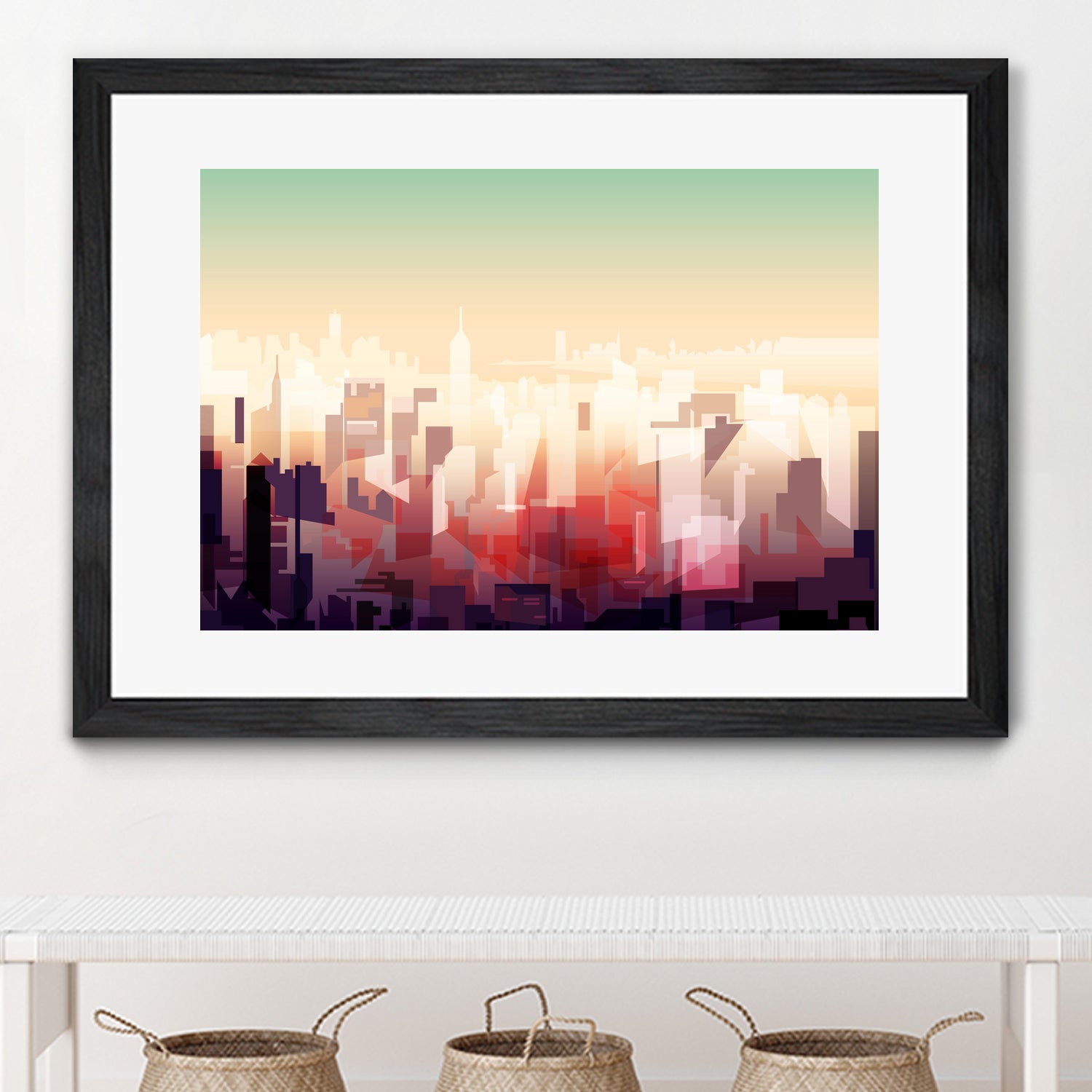 New-york Skyline by phil bocard on GIANT ART - yellow digital drawing