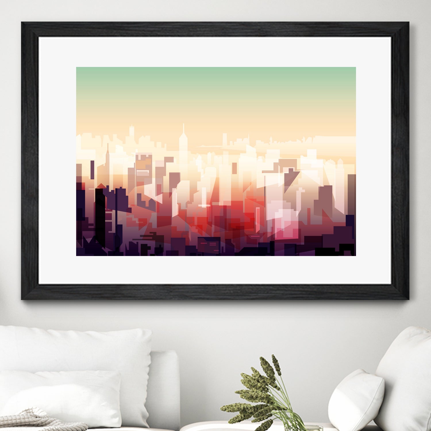 New-york Skyline by phil bocard on GIANT ART - yellow digital drawing