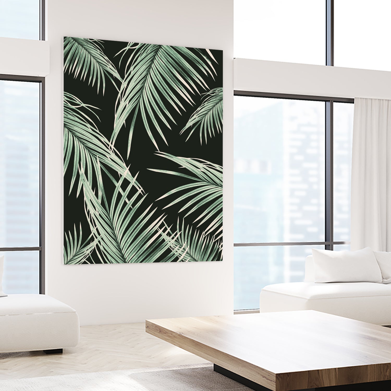 Green Palm Leaves Dream #1 by Anita & Bella Jantz on GIANT ART - green photo illustration