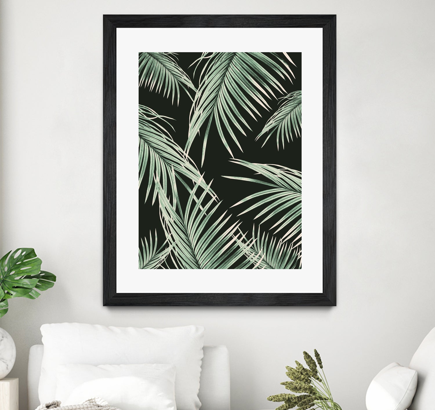 Green Palm Leaves Dream #1 by Anita & Bella Jantz on GIANT ART - green photo illustration