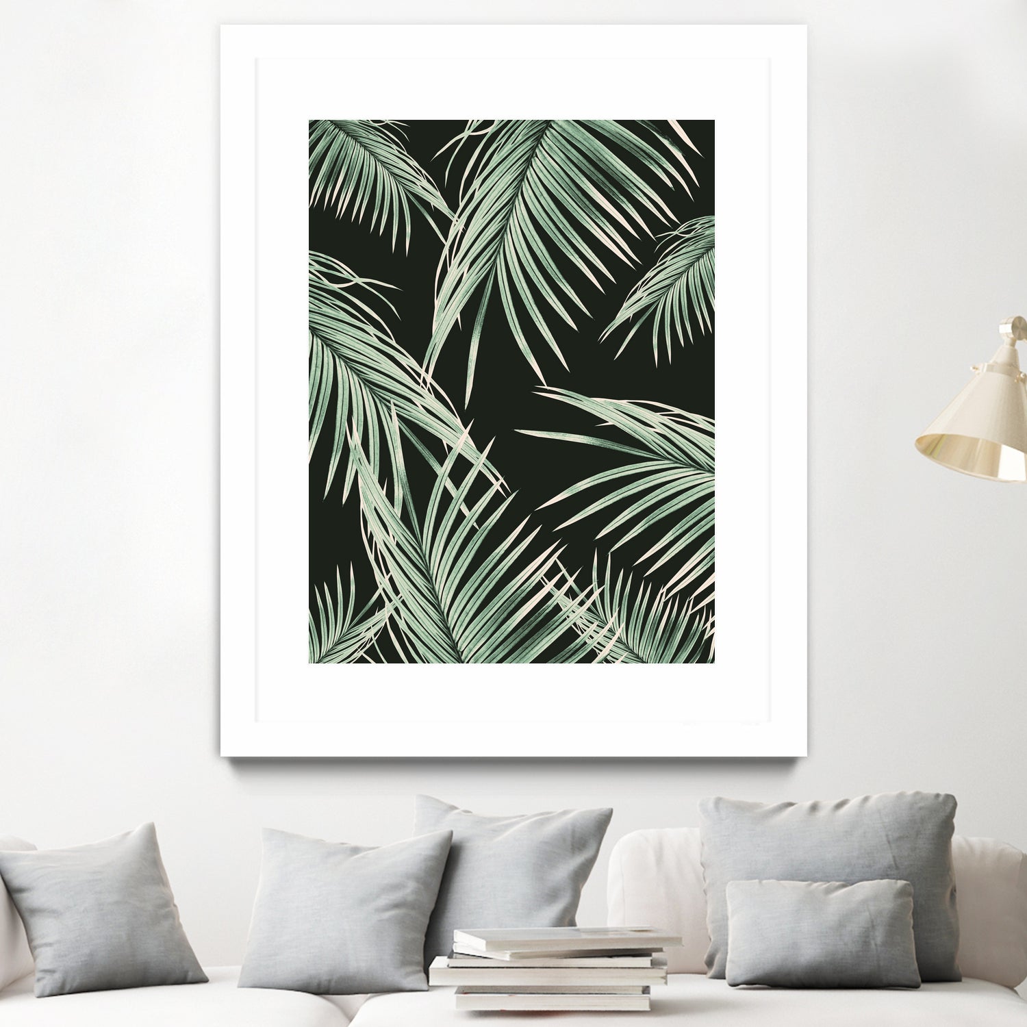 Green Palm Leaves Dream #1 by Anita & Bella Jantz on GIANT ART - green photo illustration