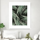 Green Palm Leaves Dream #1 by Anita & Bella Jantz on GIANT ART - green photo illustration