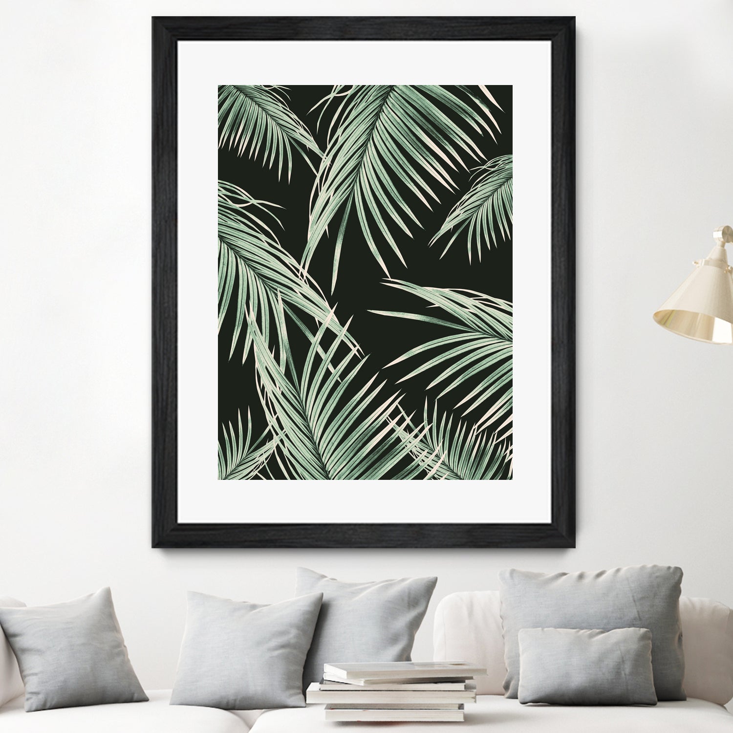 Green Palm Leaves Dream #1 by Anita & Bella Jantz on GIANT ART - green photo illustration