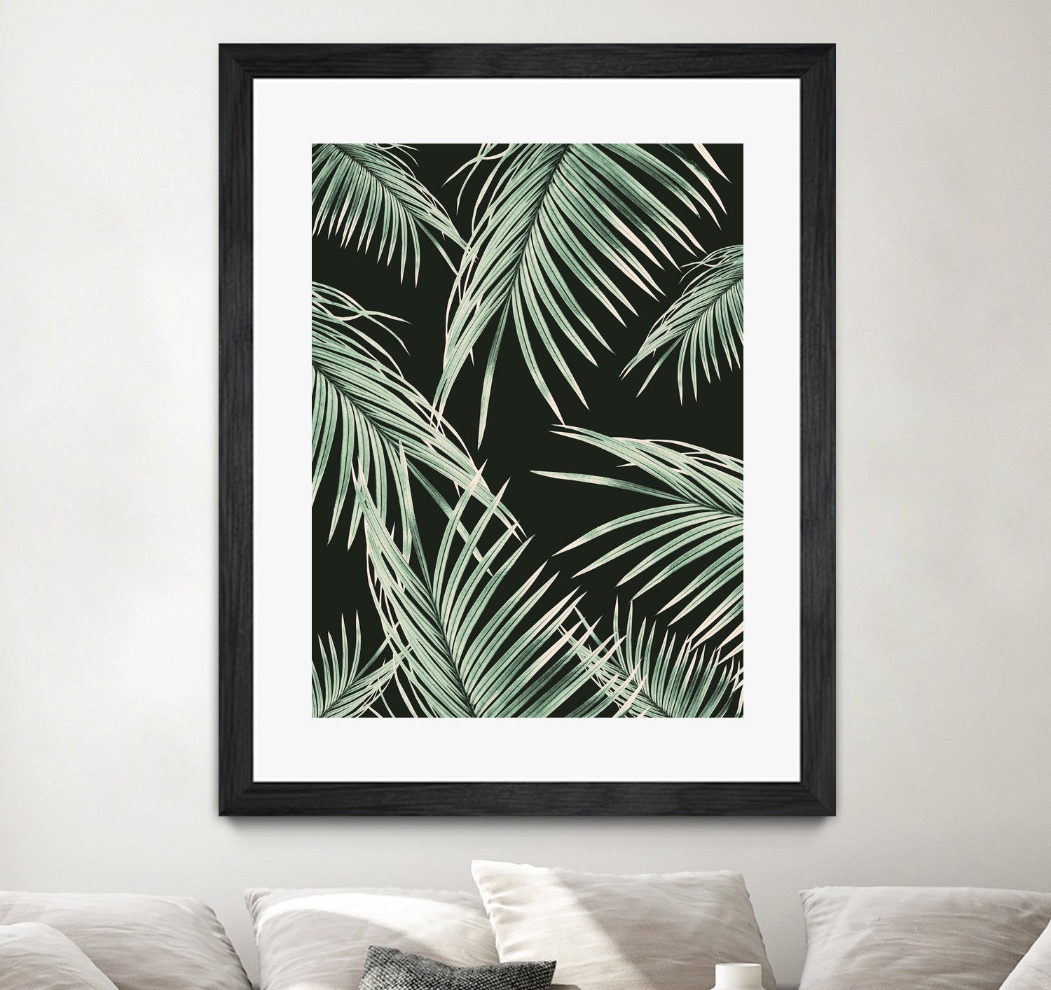 Green Palm Leaves Dream #1 by Anita & Bella Jantz on GIANT ART - green photo illustration