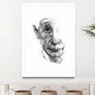 Einstein illustration by Charlotte Johnson on GIANT ART - gray digital drawing