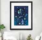 Noche estrellada by Carlos Joaquin Ramirez Fernandez on GIANT ART - blue digital drawing