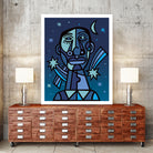 Noche estrellada by Carlos Joaquin Ramirez Fernandez on GIANT ART - blue digital drawing
