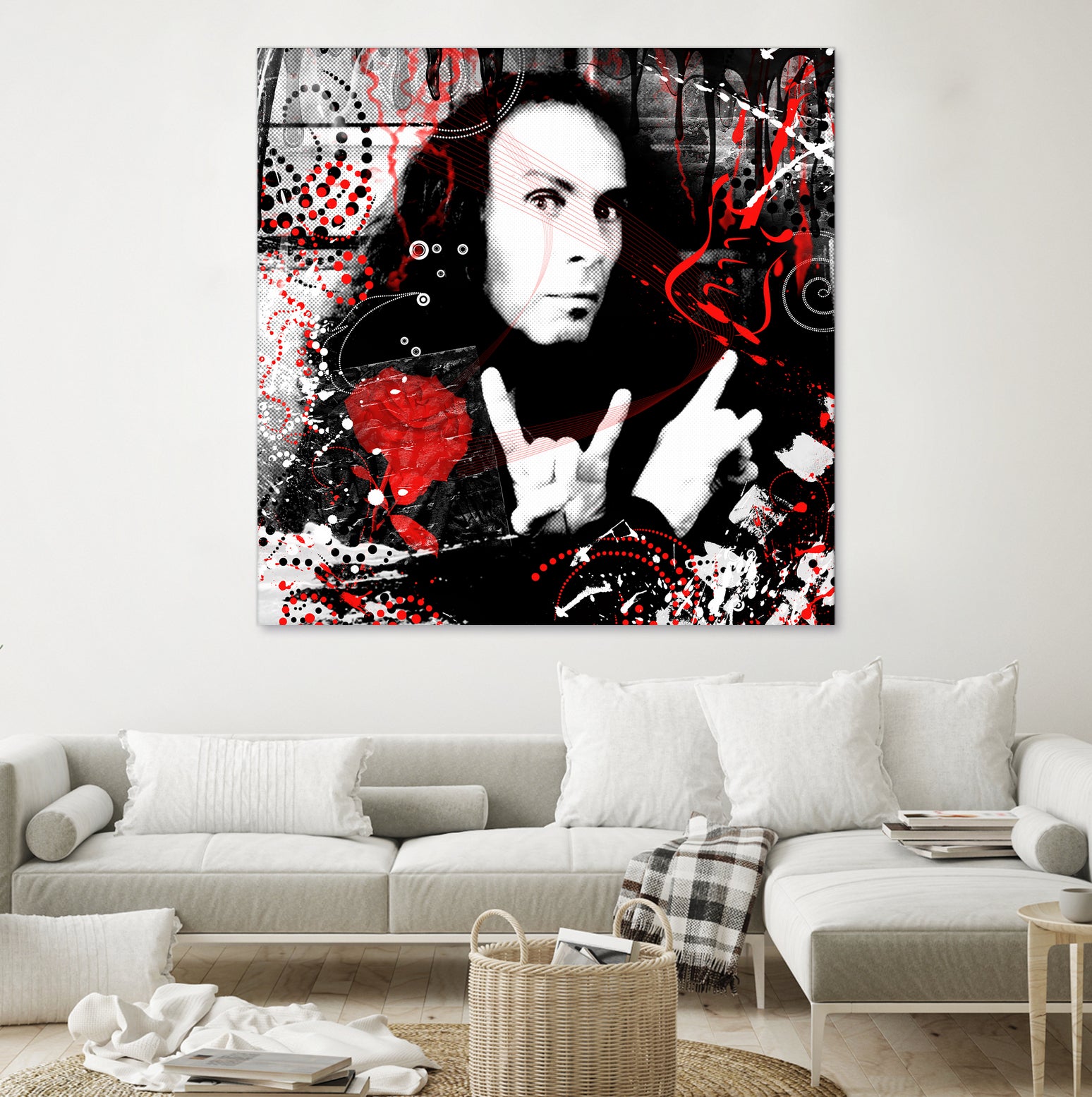 Ronnie James Dio by DARIA GRACHEVA on GIANT ART - black digital painting