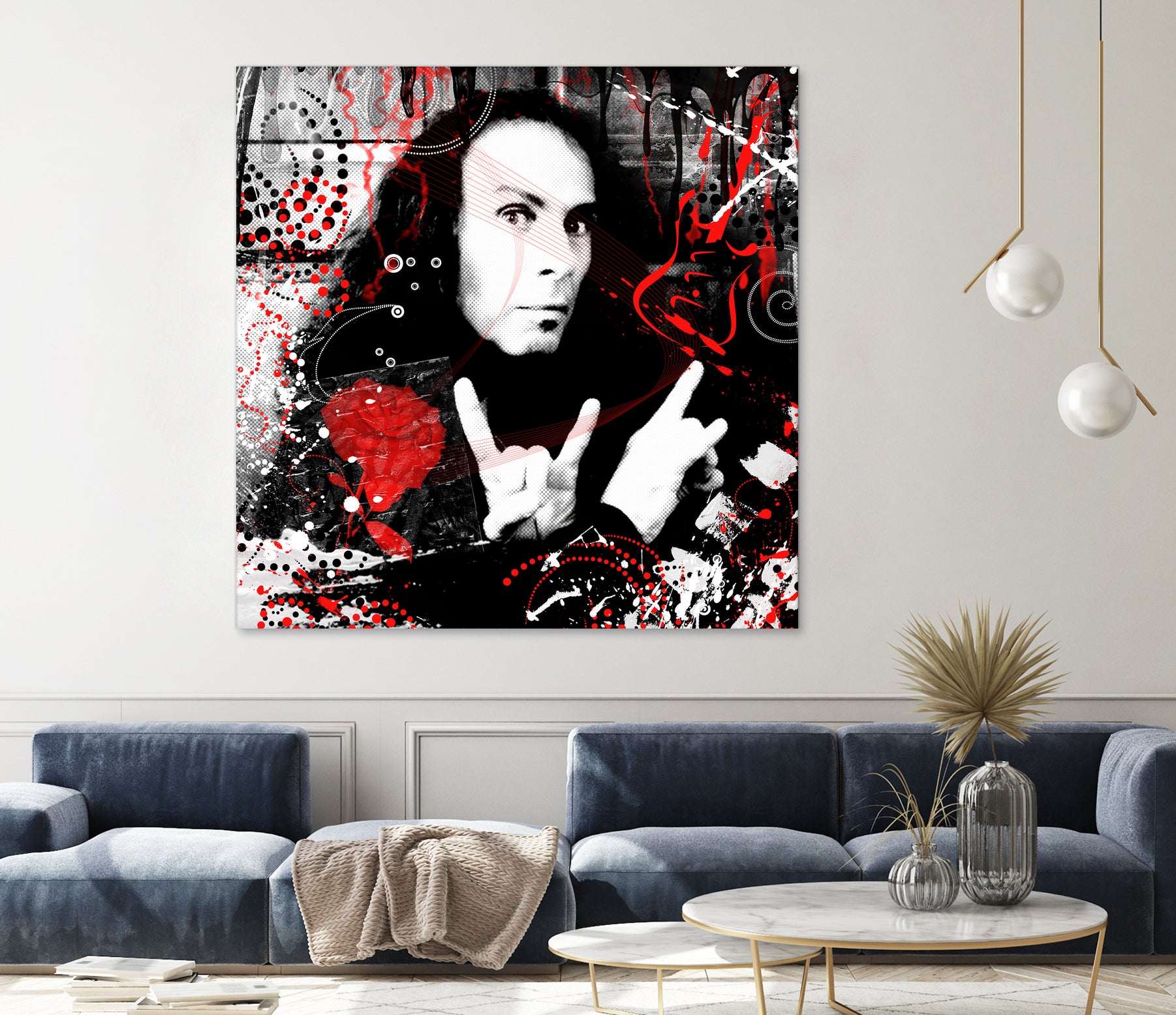 Ronnie James Dio by DARIA GRACHEVA on GIANT ART - black digital painting