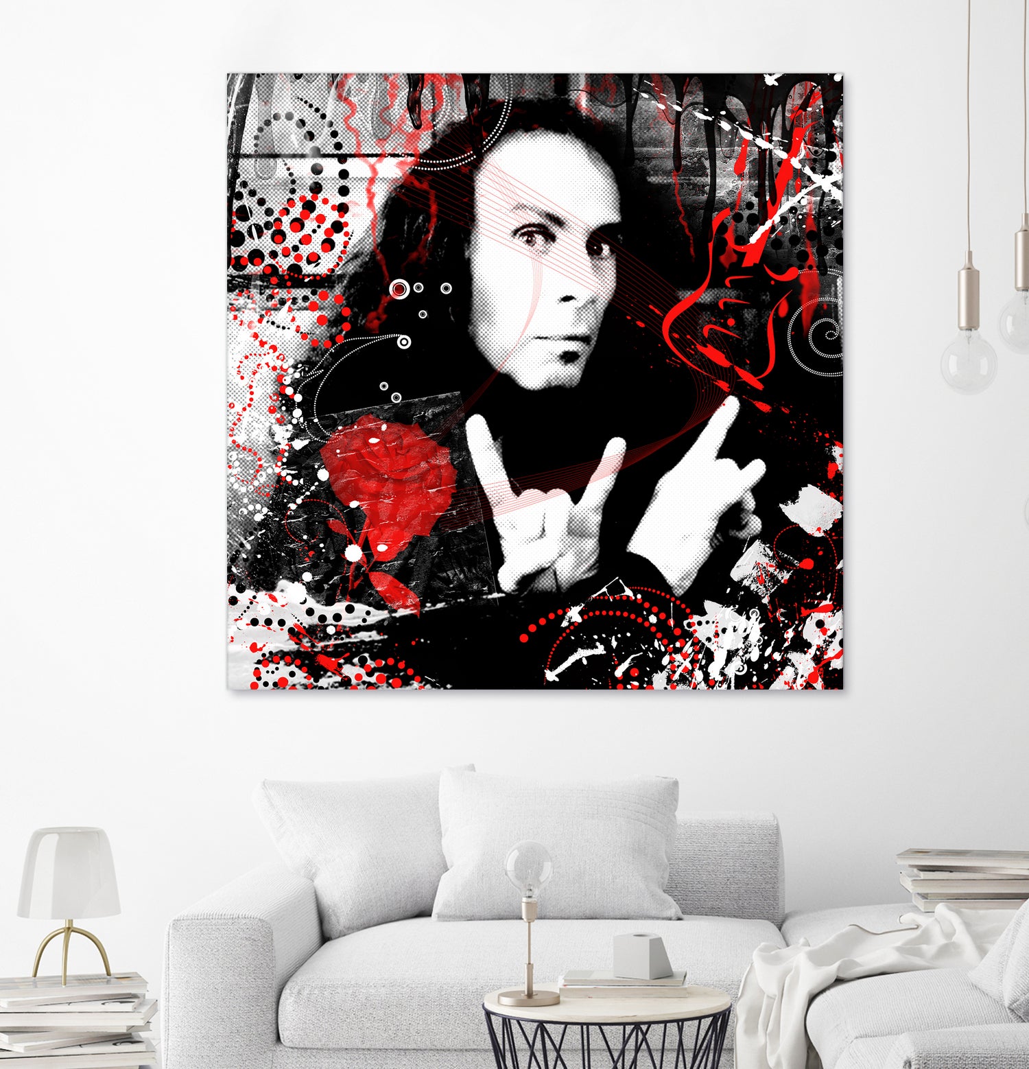 Ronnie James Dio by DARIA GRACHEVA on GIANT ART - black digital painting