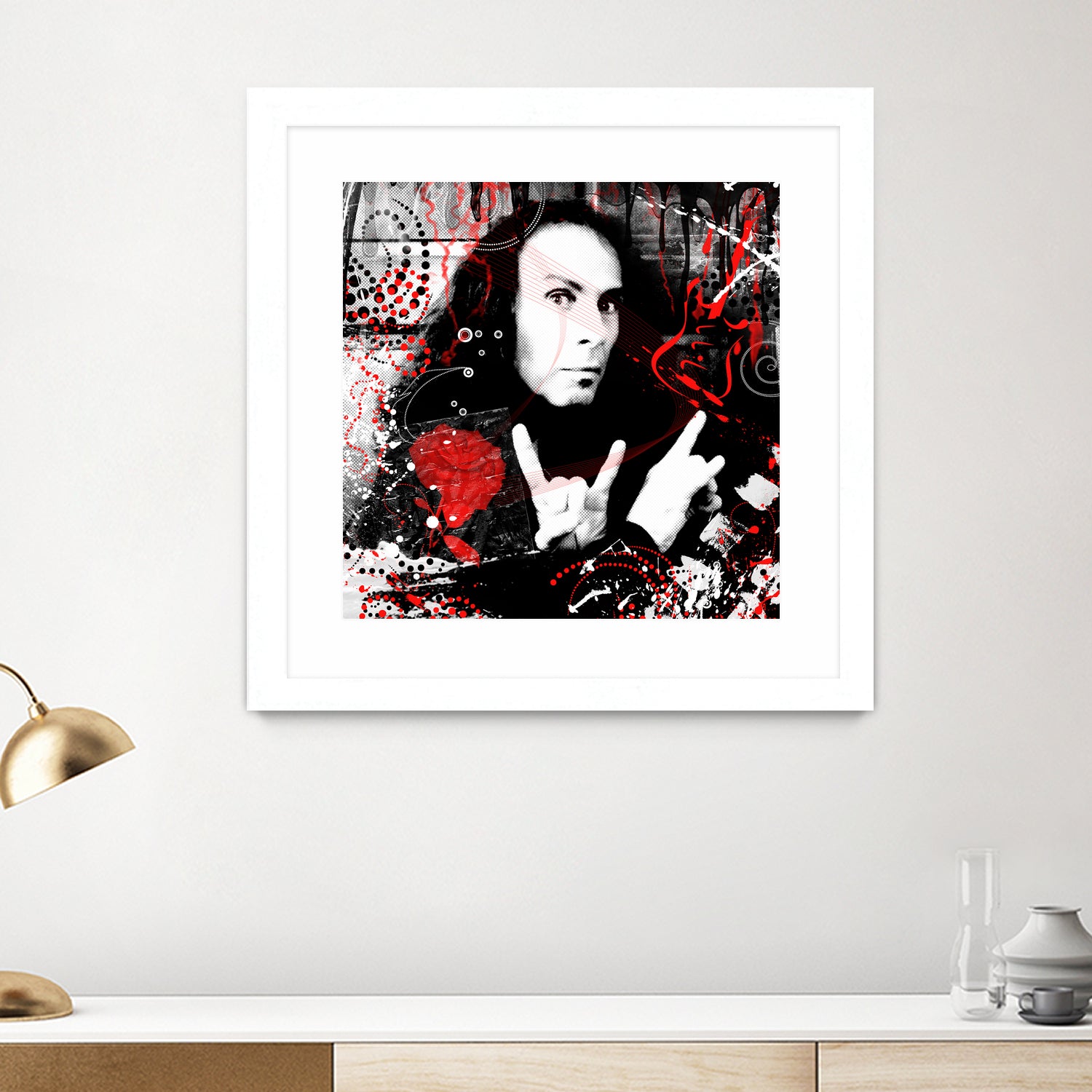 Ronnie James Dio by DARIA GRACHEVA on GIANT ART - black digital painting