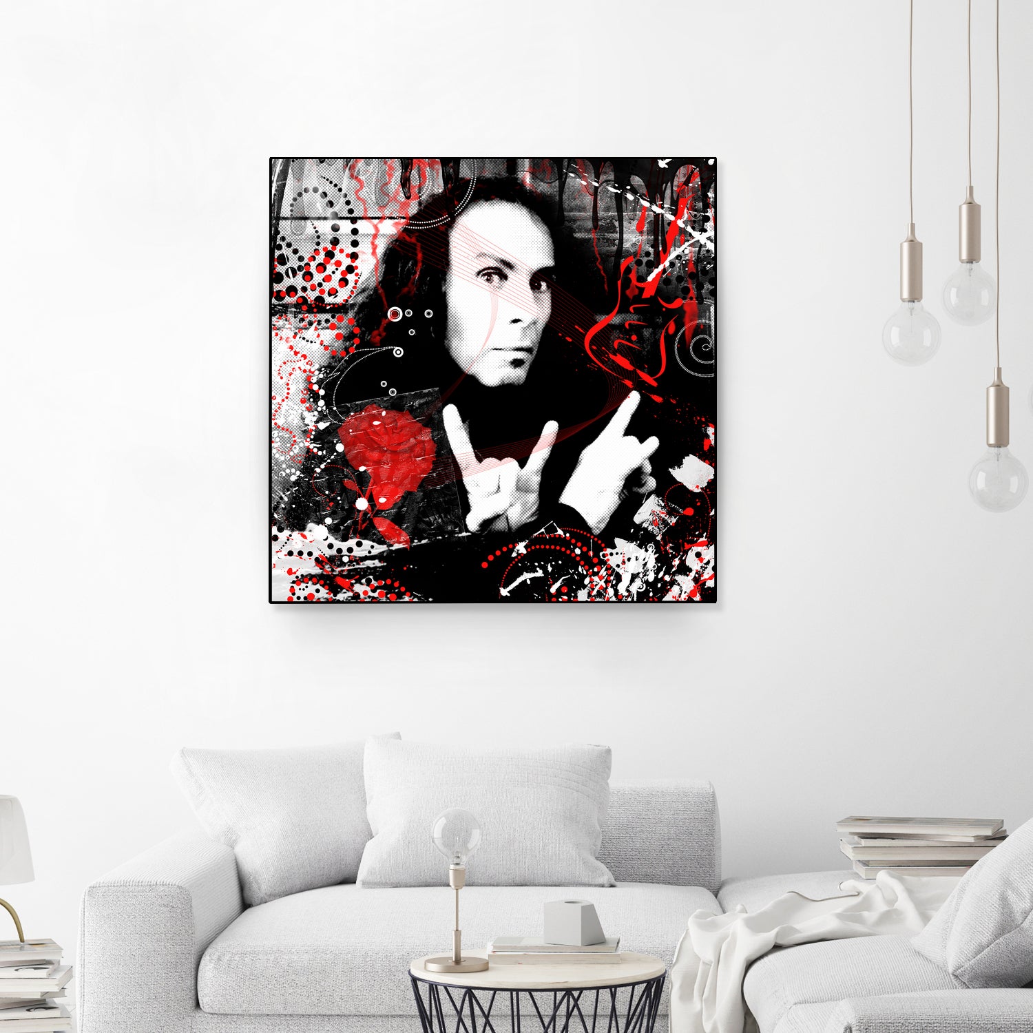 Ronnie James Dio by DARIA GRACHEVA on GIANT ART - black digital painting