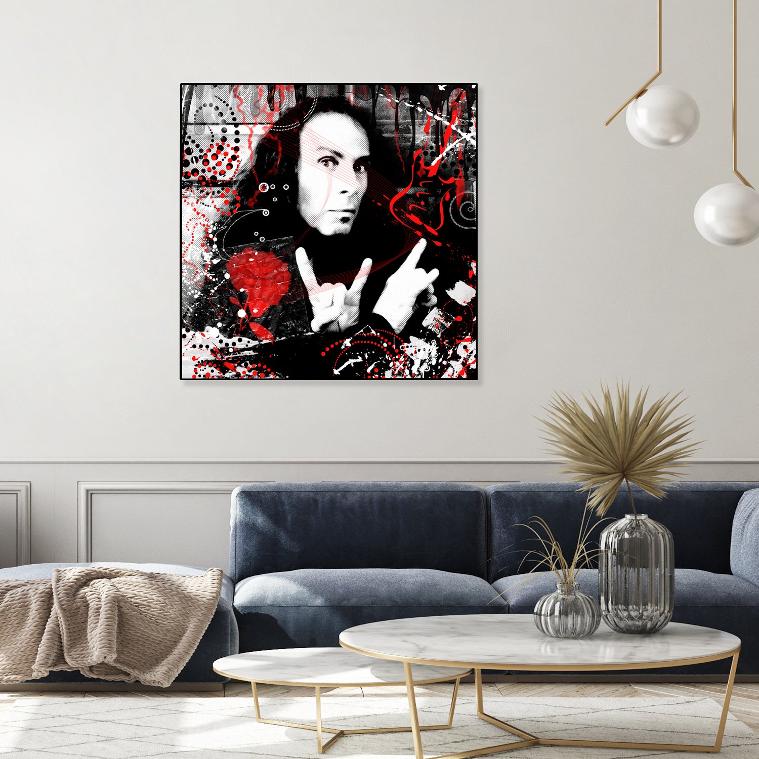 Ronnie James Dio by DARIA GRACHEVA on GIANT ART - black digital painting