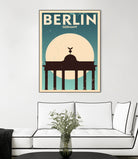 Retro Berlin Poster by Kursat Unsal on GIANT ART - white vector illustration