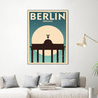 Retro Berlin Poster by Kursat Unsal on GIANT ART - white vector illustration