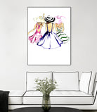 SISTERS by Tatiana Vlasko on GIANT ART - fuchsia digital painting