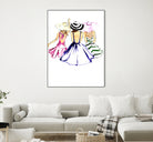 SISTERS by Tatiana Vlasko on GIANT ART - fuchsia digital painting