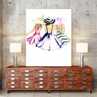SISTERS by Tatiana Vlasko on GIANT ART - fuchsia digital painting