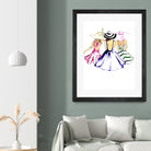 SISTERS by Tatiana Vlasko on GIANT ART - fuchsia digital painting