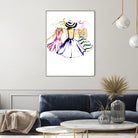 SISTERS by Tatiana Vlasko on GIANT ART - fuchsia digital painting